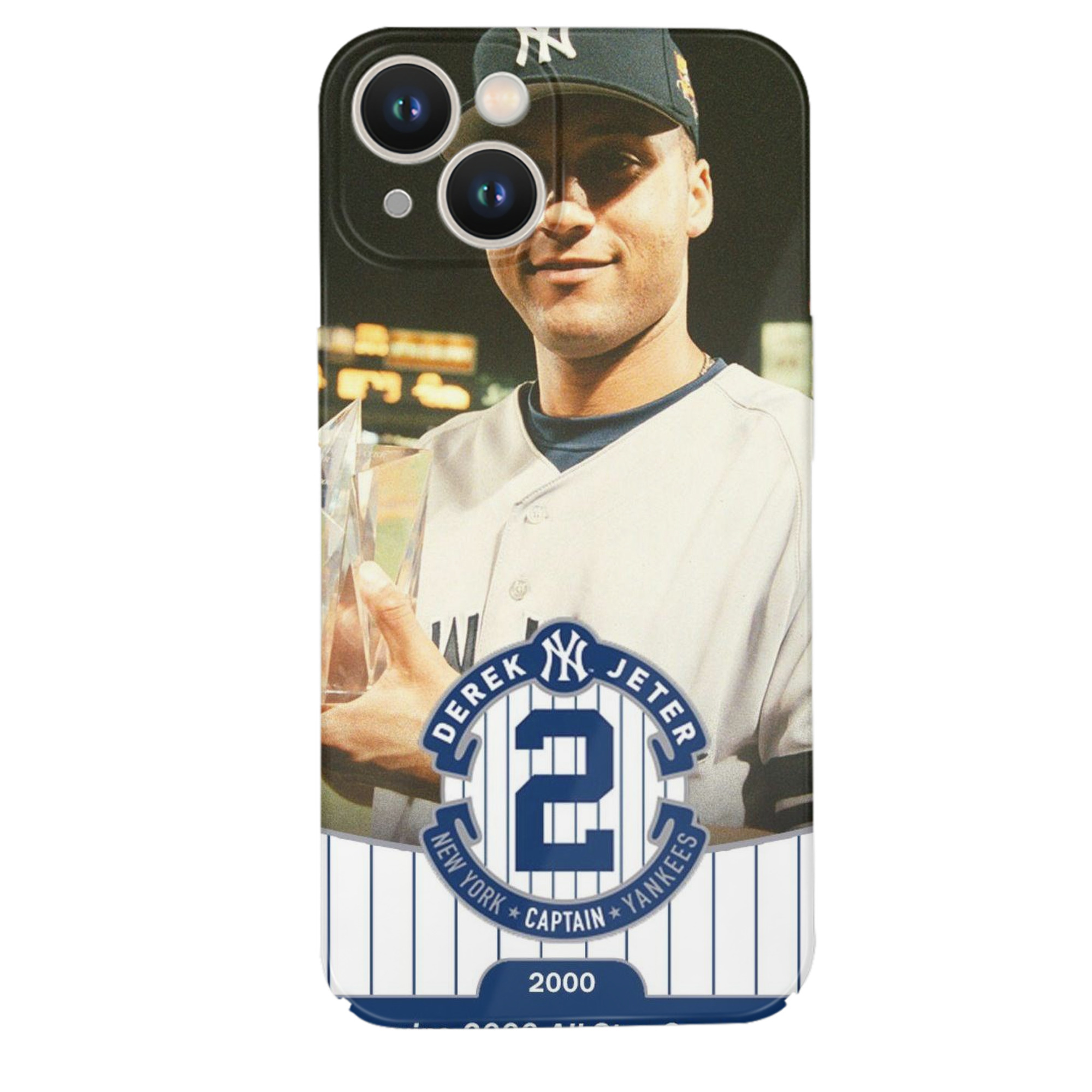 Derek Jeter 93 IPhone 14 Series Full-Cover Hard Case – Shockproof With Raised Camera Protection – Precise Cutouts, Wireless Charging Compatible – Durable, Anti-Yellowing, Easy To Clean